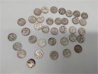 (36) silver quarters