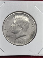 1973 Kennedy half dollar coin