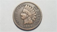 1909 Indian Head Cent Penny Rare