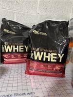 Lot of 2 (10 lbs bags) of Gold standard Whey