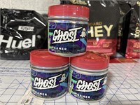 Lot of 3 Ghost Gamer Blue Raspberry Focus And