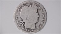 1904-O Liberty Head Barber Half Dollar