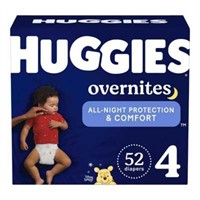 SEALED - 52 Count Huggies Size 4 Diapers