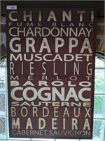 WINE THEMED STRETCH CANVAS