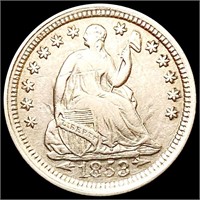 1853 Arws Seated Liberty Half Dime CLOSELY