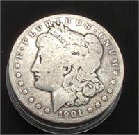 1901- O Morgan Silver Dollar 90% Silver Minted in