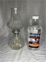 Vintage oil lamp and lamp oil