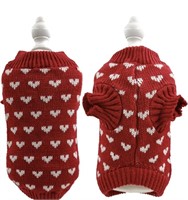 New
Heart Pattern Pet Sweater Pet Sweater