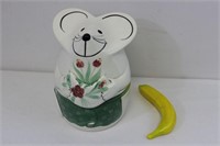 Cute Ceramic Mouse Cookie Jar