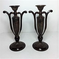 Two Classically Styled Candle Holders