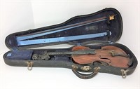 Vintage Violin with Bow & Case