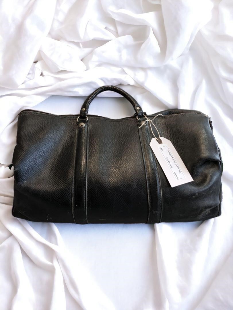 Black  Vintage McBrine Duffle Bag