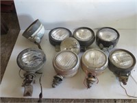 Lot of 9 Tractor Lights