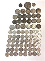 Assorted Silver Us and World Coins, Junk Silver