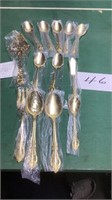 Grenada gold plated silverware- 8 soup/serving