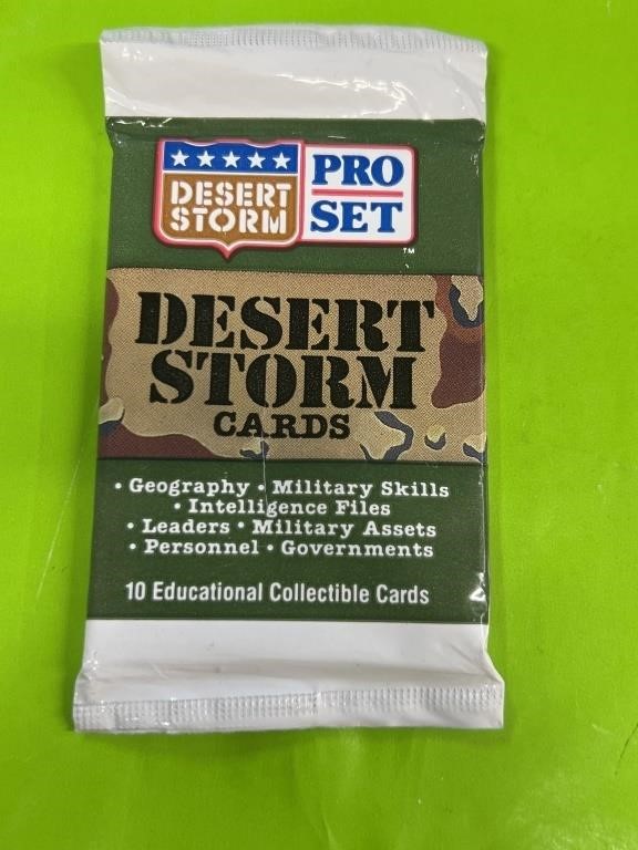 Unopened pack desert storm Pro set trading cards