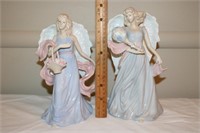 2 Heavenly Angel Figurines WOW