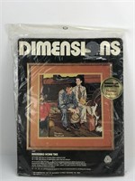 NOS Vintage Dimensions Needlepoint "Breaking Home