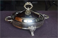 Silver Plated Round Casserole Warmer, Without
