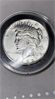 1922-S Peace silver dollar AU condition
