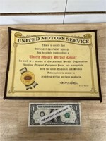 Vintage United Service General Motors GM service