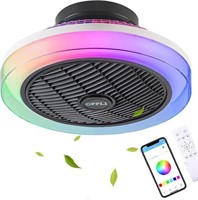 --OPFLI 18" Low Profile Ceiling Fan w/ Light