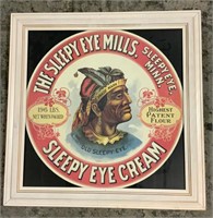 Sleepy Eye Cream Framed Print