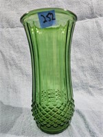 Vintage Hoosier Glass Co. Emerald Green Vase
