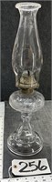 18" Clear Glass Oil Lamp