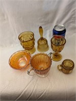 Collectible Carnival and Amber Glass