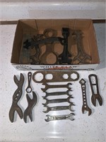 Antique Ford and other wrenches