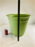 Tall green planter