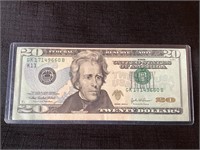 2004A $20 Off Center Note Federal Reserve