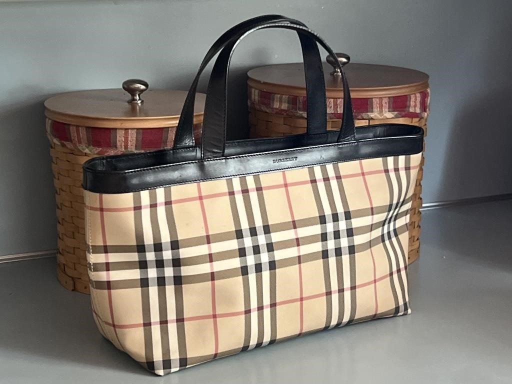 Vintage Burberry Plaid Purse/Tote | Martinsburg Flea