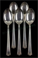(5) International Sterling Silver Theseum Spoons
