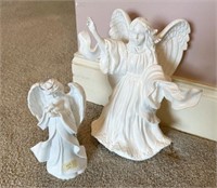 Two Ceramic Angel Figurines