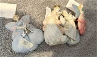 Group of Resin Angel Figurines