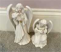 Two Porcelain Angel Figurines