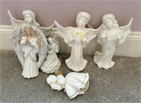 Resin and Ceramic Angel Figurines