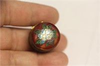 A Miniature Chinese Cloisonne Trinket Box