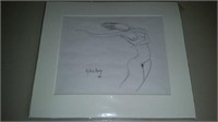 Charcoal Drawing Nude Female by Milton Avery 1950