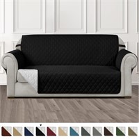 WF1529  Subrtex Reversible Sofa Slipcover, Black