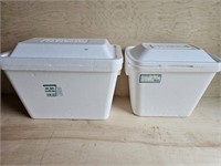 (Set of 2) Foam Coolers 28qt & 40qt