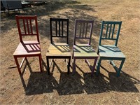 4 Colorful Chairs