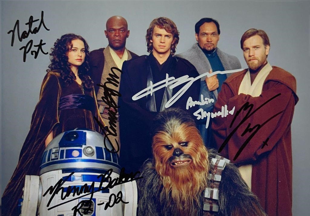 Autograph COA MARVEL Star Wars Disney Model Legend Photo T