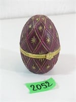 Vintage Faberge Egg - Trinket Jewelry Box