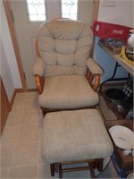 Glider Rocker w/Matching Ottoman