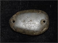 1 1/8" Pre-Columbian Jade Gorget or Pendant