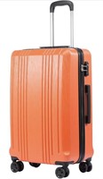 20IN ORANGE COOLIFE LUGGAGE SUITCASE PC+ABS WITH
