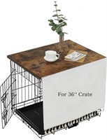 VIE DE AMAN DOG CRATE TOPPER WOOD FOR 36 INCH